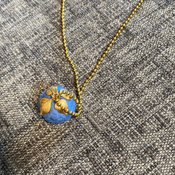 Felted Acorn Necklace - Picture 2 of 4